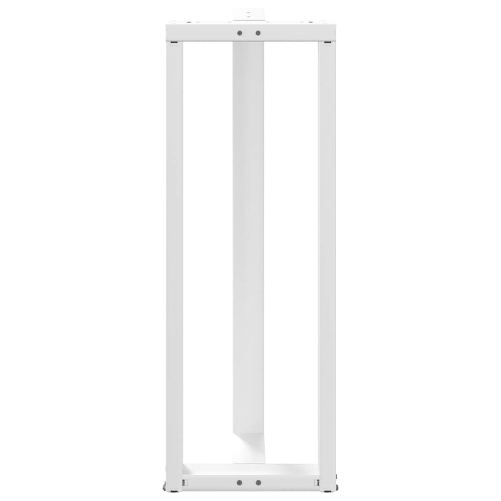vidaXL Nogi do stołu barowego w kształcie litery T 2 szt. Białe 50x35x(110-111) cm Stal