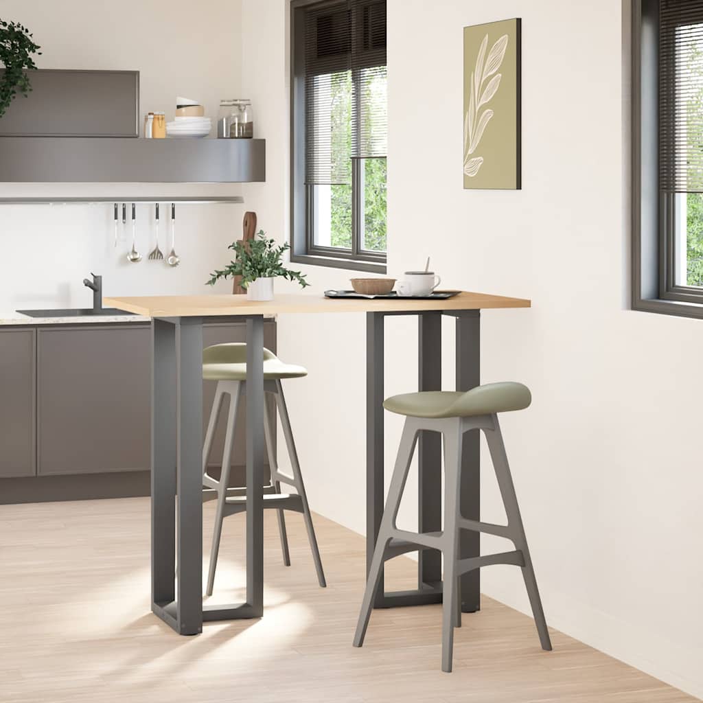 vidaXL Nogi do stołu barowego w kształcie litery T 2 szt. Antracyt 50x35x(110-111) cm Stal