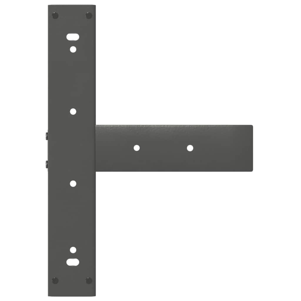 vidaXL Nogi do stołu barowego w kształcie litery T 2 szt. Antracyt 50x35x(110-111) cm Stal