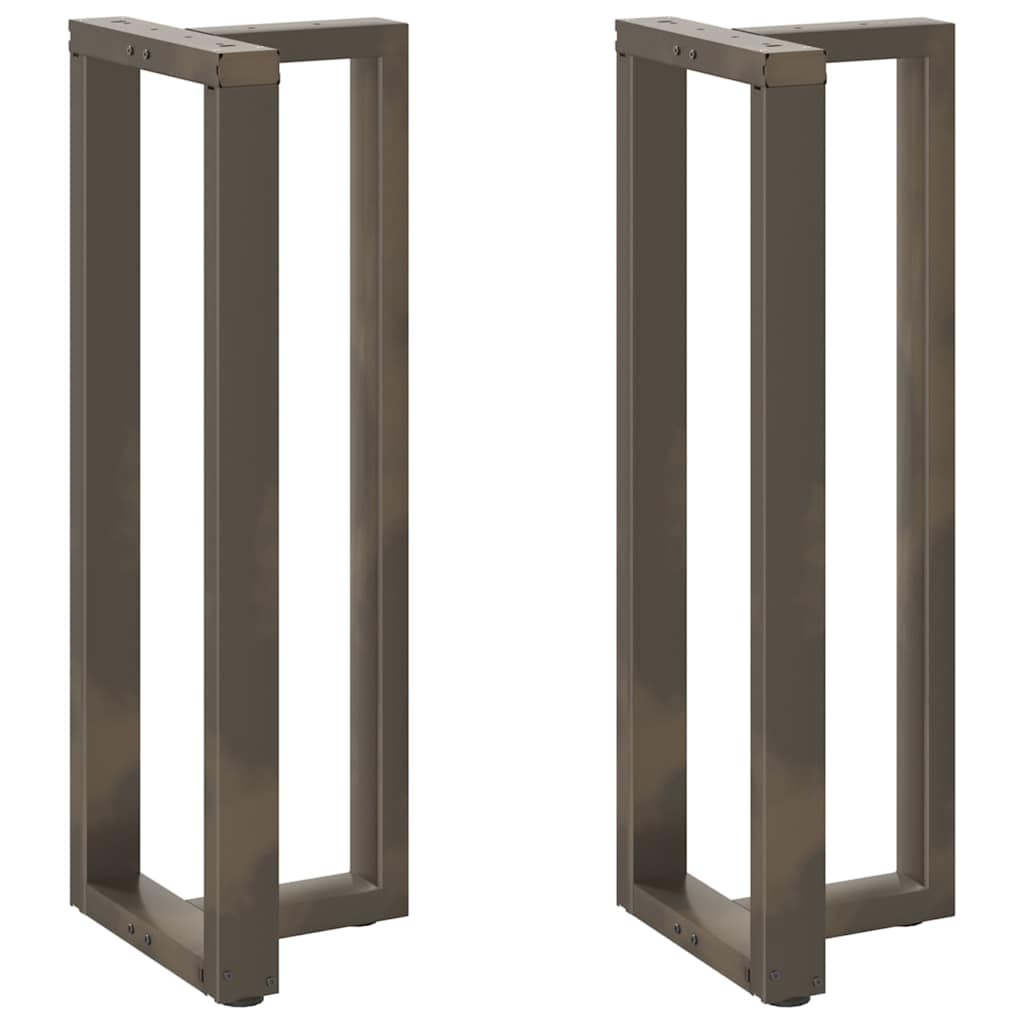 vidaXL Nogi do stołu barowego w kształcie litery T 2 szt. Czarne 50x35x(110-111) cm Stal