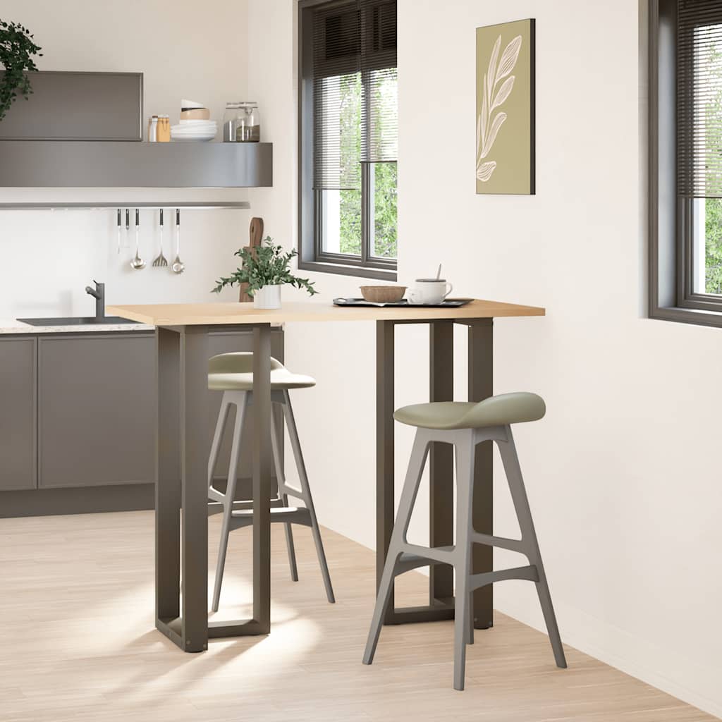 vidaXL Nogi do stołu barowego w kształcie litery T 2 szt. Czarne 50x35x(110-111) cm Stal