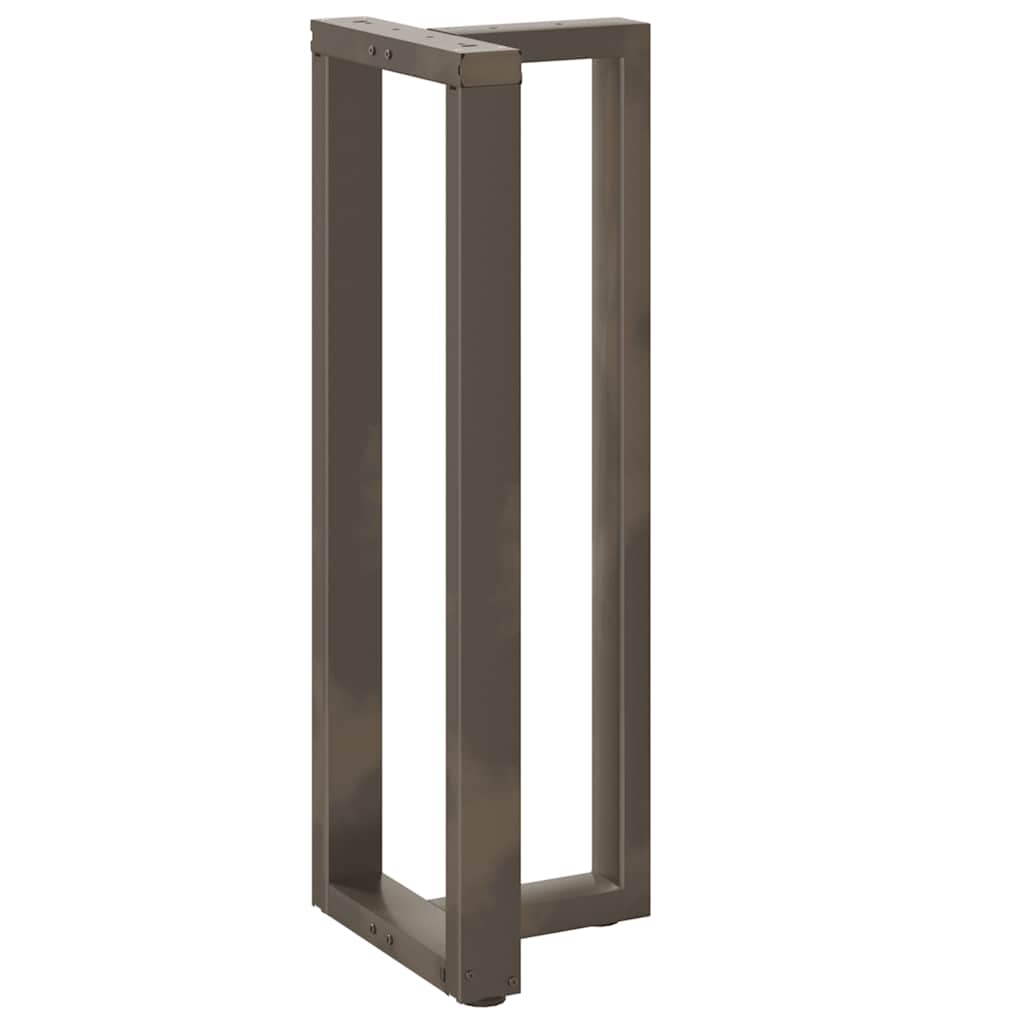 vidaXL Nogi do stołu barowego w kształcie litery T 2 szt. Czarne 50x35x(110-111) cm Stal