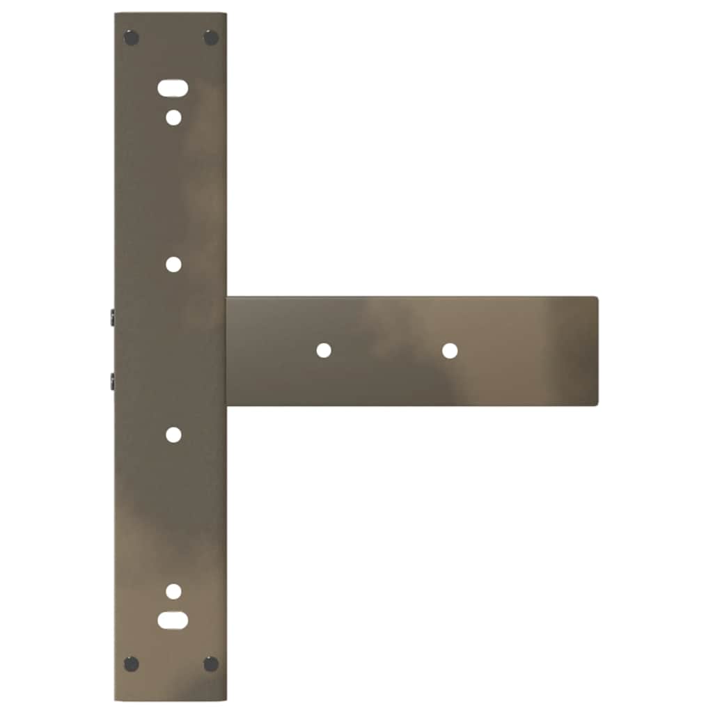 vidaXL Nogi do stołu barowego w kształcie litery T 2 szt. Czarne 50x35x(110-111) cm Stal