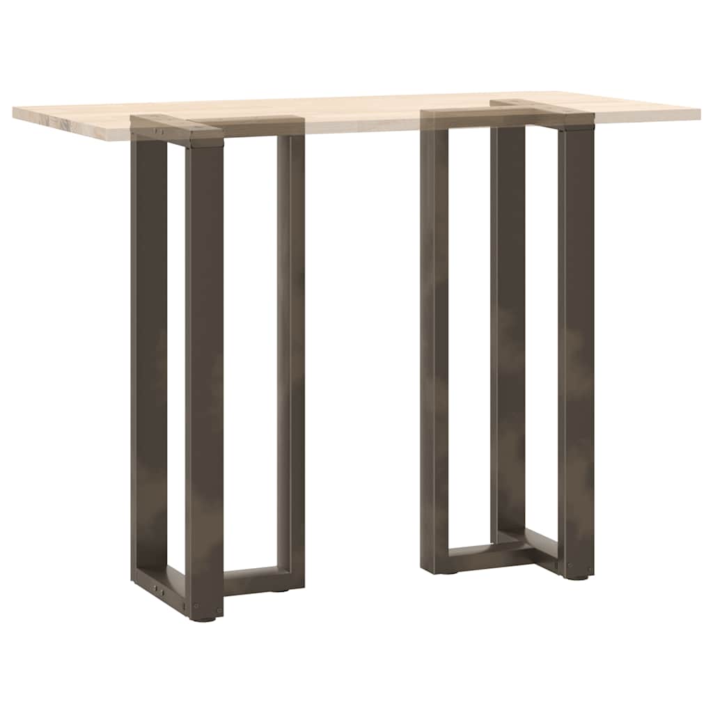 vidaXL Nogi do stołu barowego w kształcie litery T 2 szt. Czarne 50x35x(110-111) cm Stal