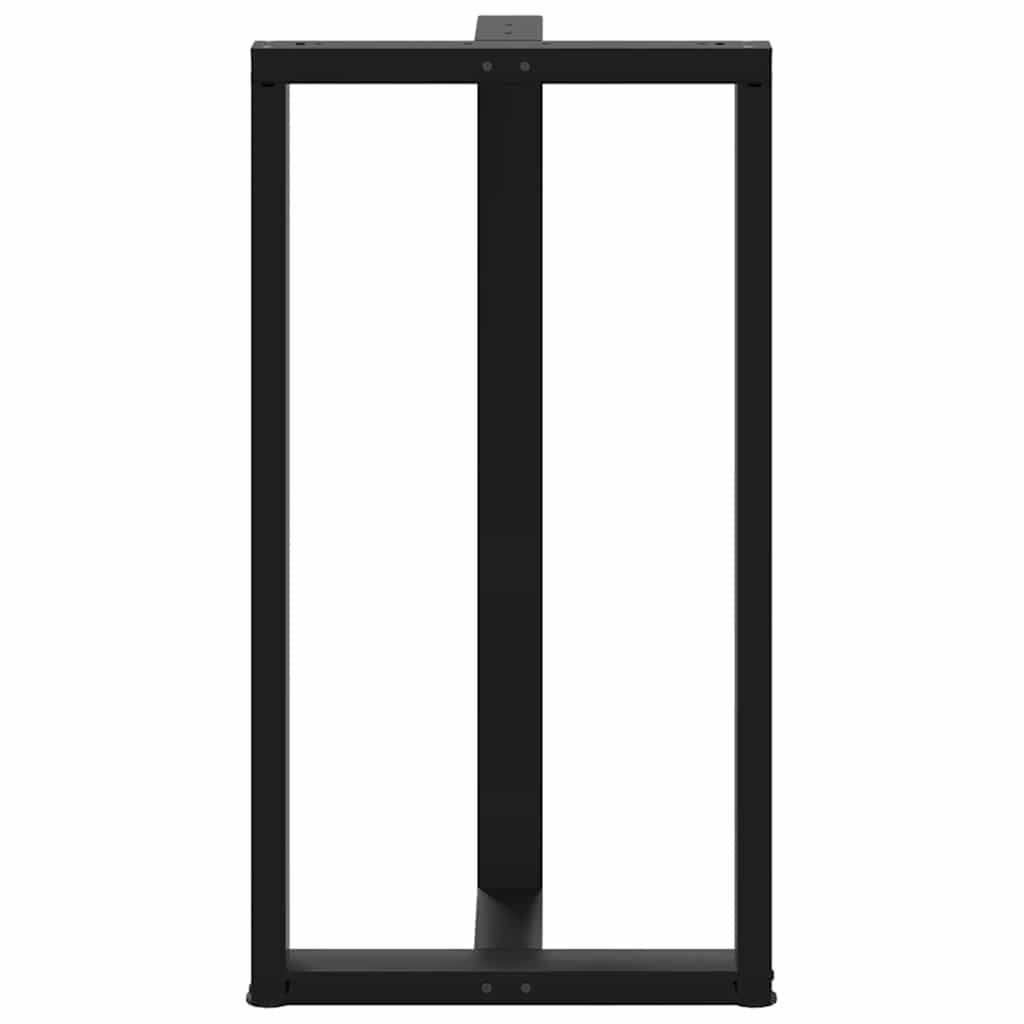 vidaXL Nogi do stołu barowego w kształcie litery T 2 szt. Czarne 60x35x(110-111) cm Stal