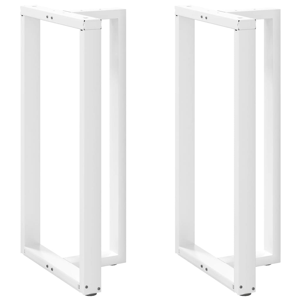 vidaXL Nogi do stołu barowego w kształcie litery T 2 szt. Białe 60x35x(110-111) cm Stal