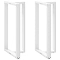 vidaXL Nogi do stołu barowego w kształcie litery T 2 szt. Białe 60x35x(110-111) cm Stal