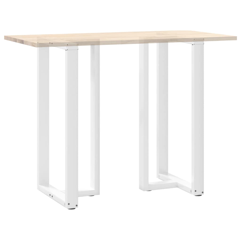 vidaXL Nogi do stołu barowego w kształcie litery T 2 szt. Białe 60x35x(110-111) cm Stal
