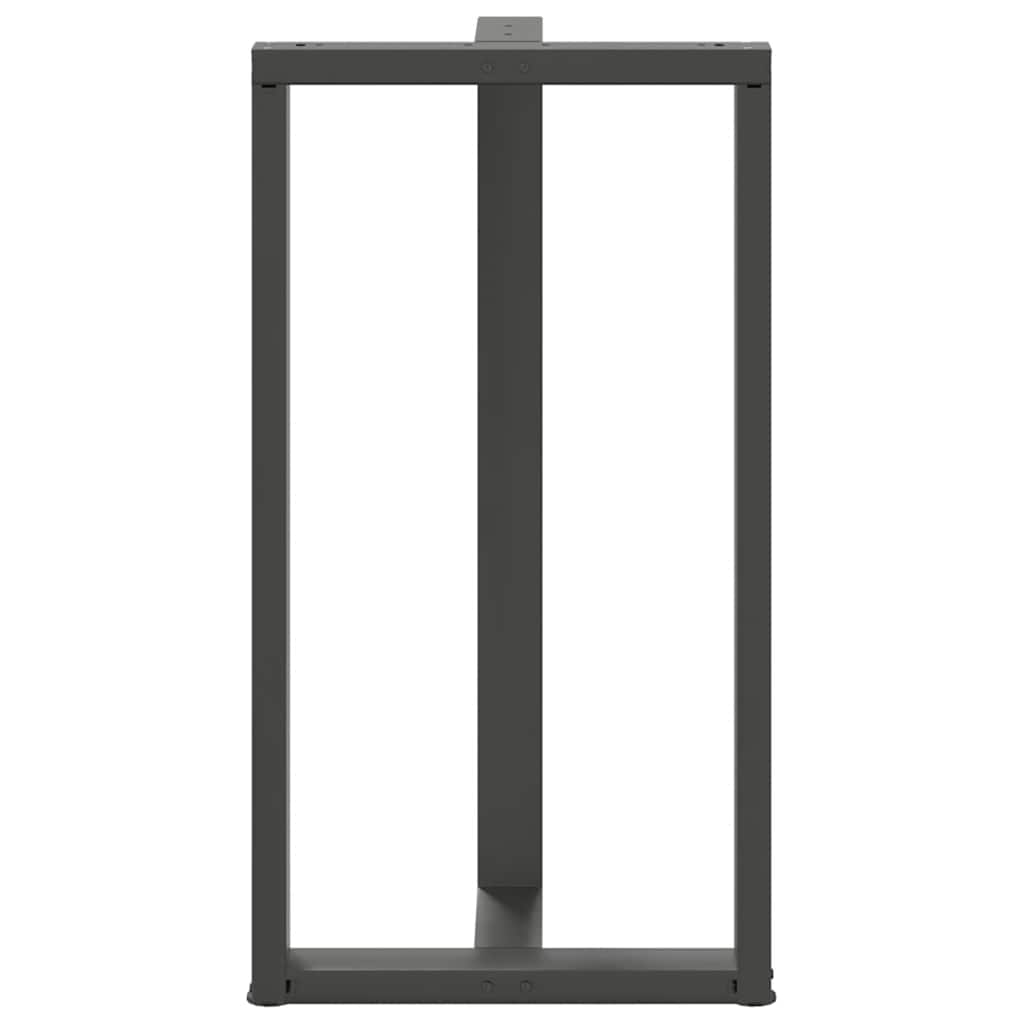 vidaXL Nogi do stołu barowego w kształcie litery T 2 szt. Antracyt 60x35x(110-111) cm Stal