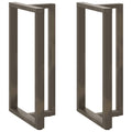 vidaXL Nogi do stołu barowego w kształcie litery T 2 szt. Czarne 60x35x(110-111) cm Stal