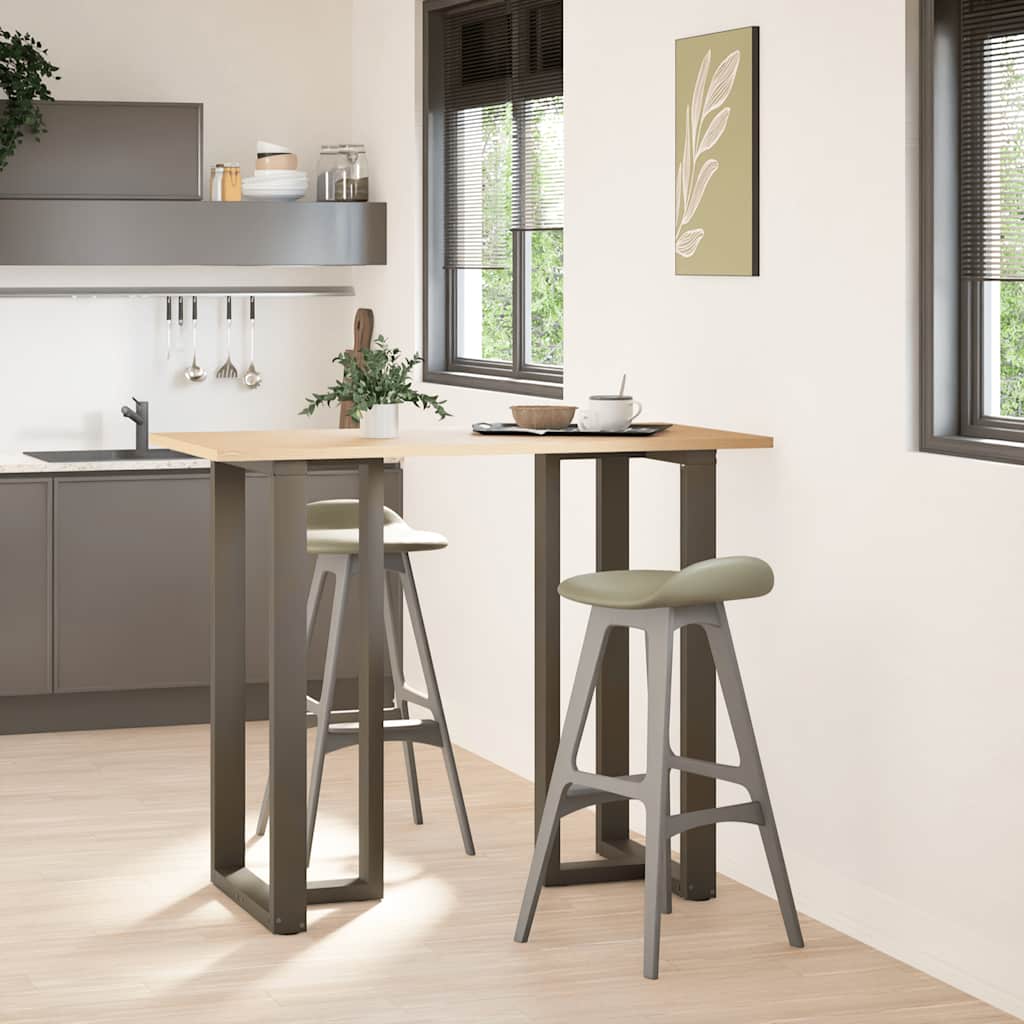 vidaXL Nogi do stołu barowego w kształcie litery T 2 szt. Czarne 60x35x(110-111) cm Stal