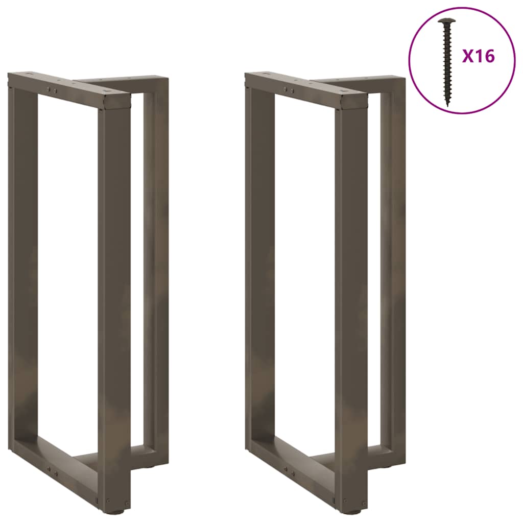 vidaXL Nogi do stołu barowego w kształcie litery T 2 szt. Czarne 60x35x(110-111) cm Stal