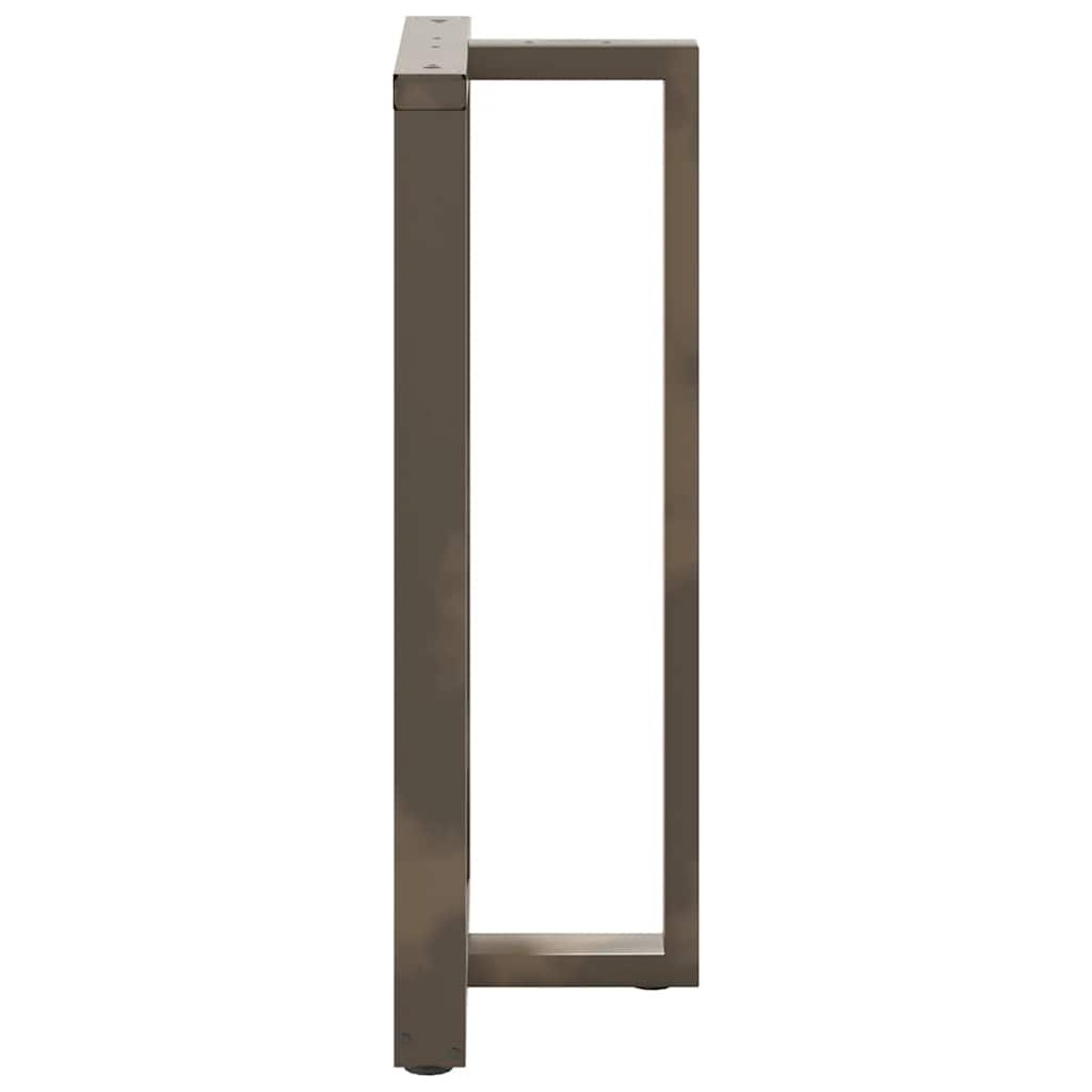 vidaXL Nogi do stołu barowego w kształcie litery T 2 szt. Czarne 60x35x(110-111) cm Stal