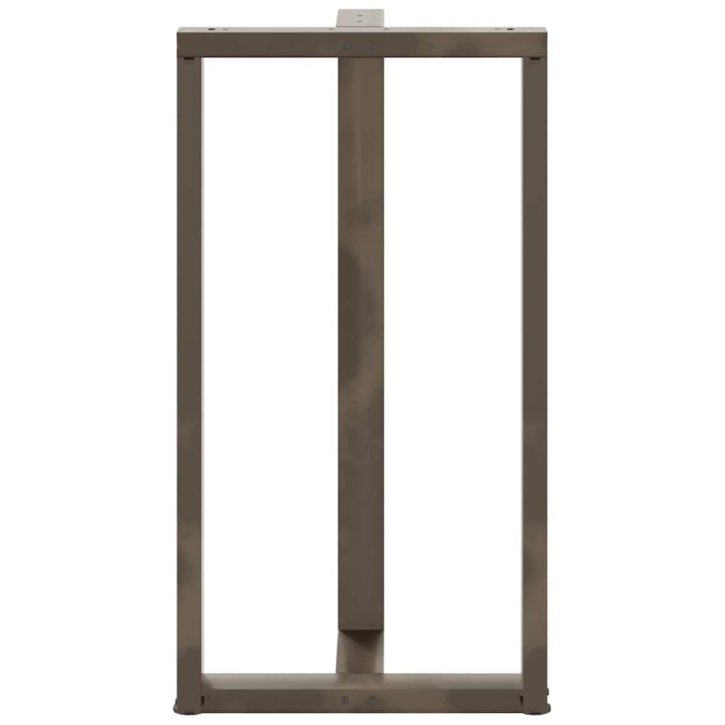 vidaXL Nogi do stołu barowego w kształcie litery T 2 szt. Czarne 60x35x(110-111) cm Stal