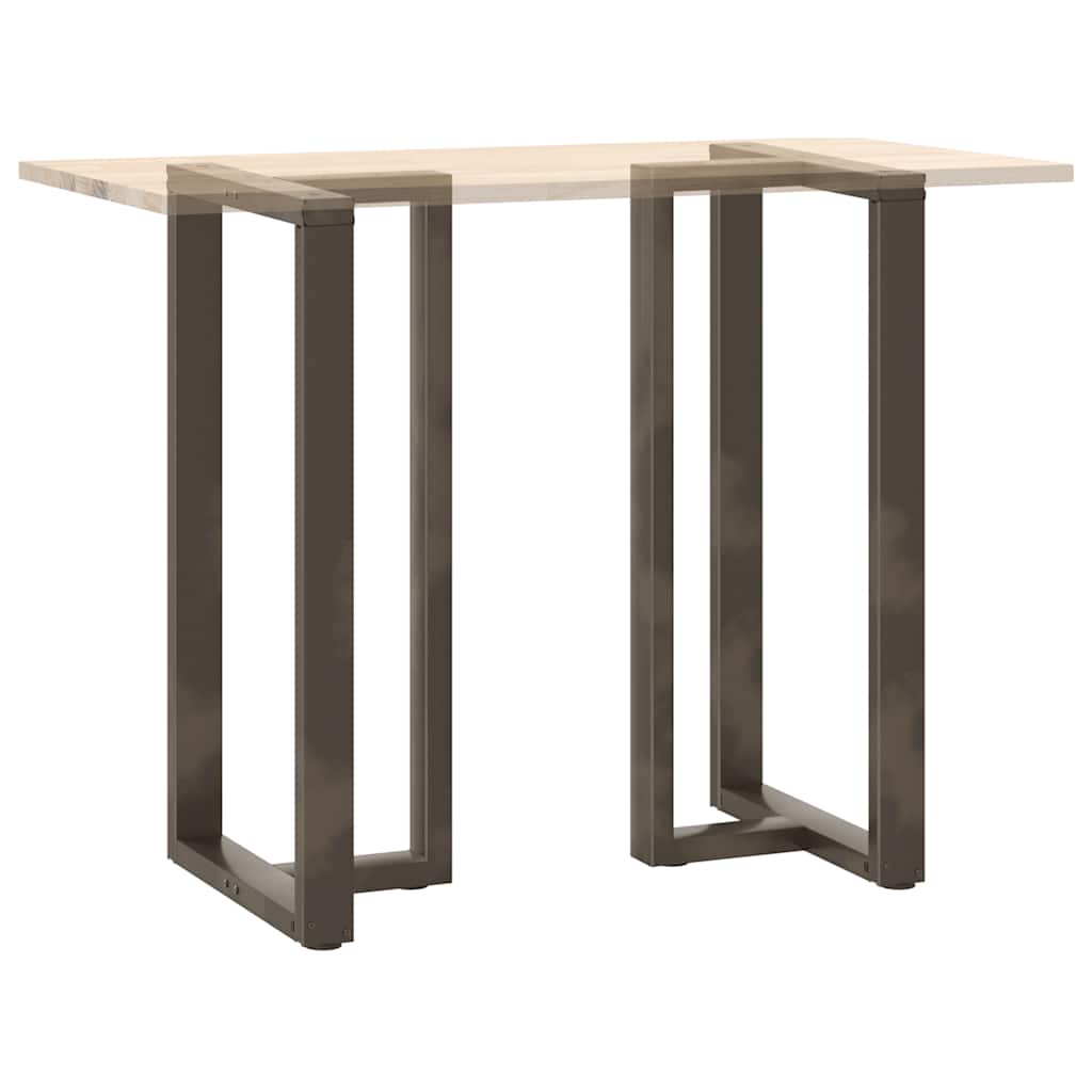 vidaXL Nogi do stołu barowego w kształcie litery T 2 szt. Czarne 60x35x(110-111) cm Stal