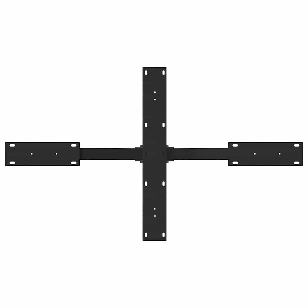 vidaXL Noga stolika kawowego Pająk Kształt Czarny 98x58x(42-43) cm Stal