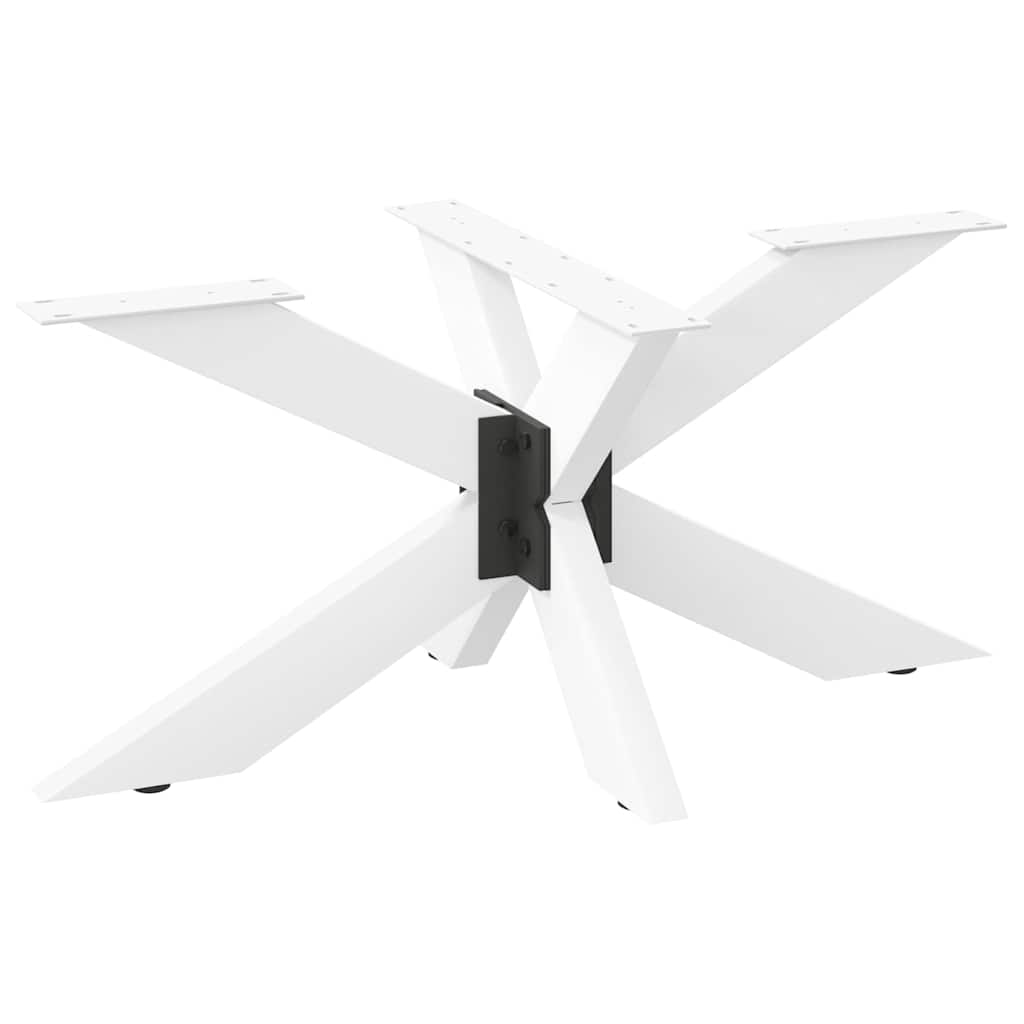 vidaXL Noga stolika kawowego Pająk Kształt Biały 98x58x(42-43) cm Stal