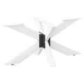 vidaXL Noga stolika kawowego Pająk Kształt Biały 98x58x(42-43) cm Stal