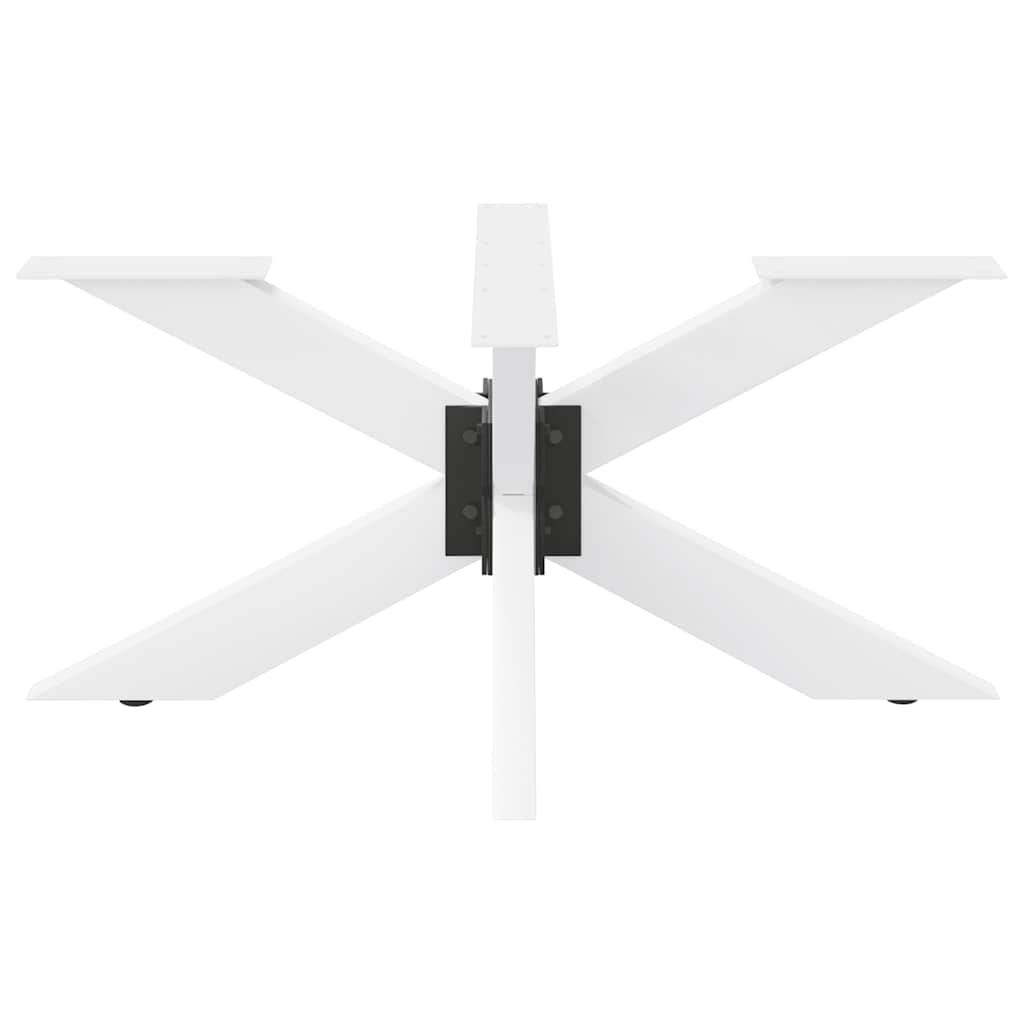 vidaXL Noga stolika kawowego Pająk Kształt Biały 98x58x(42-43) cm Stal