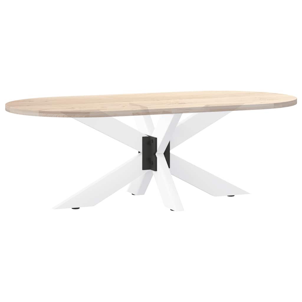 vidaXL Noga stolika kawowego Pająk Kształt Biały 98x58x(42-43) cm Stal