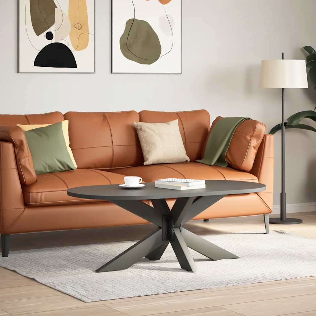 vidaXL Noga stolika kawowego Pająk Kształt Antracyt 98x58x(42-43) cm Stal