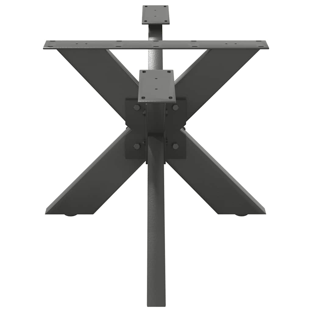 vidaXL Noga stolika kawowego Pająk Kształt Antracyt 98x58x(42-43) cm Stal