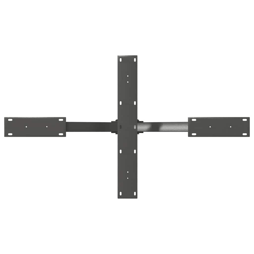 vidaXL Noga stolika kawowego Pająk Kształt Antracyt 98x58x(42-43) cm Stal