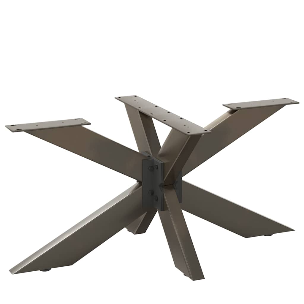 vidaXL Noga stolika kawowego Pająk Kształt Czarny 98x58x(42-43) cm Stal