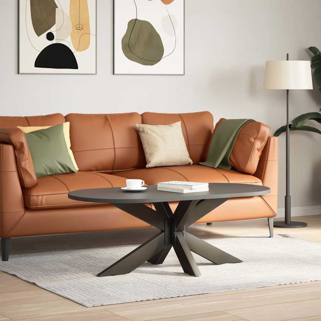 vidaXL Noga stolika kawowego Pająk Kształt Czarny 98x58x(42-43) cm Stal