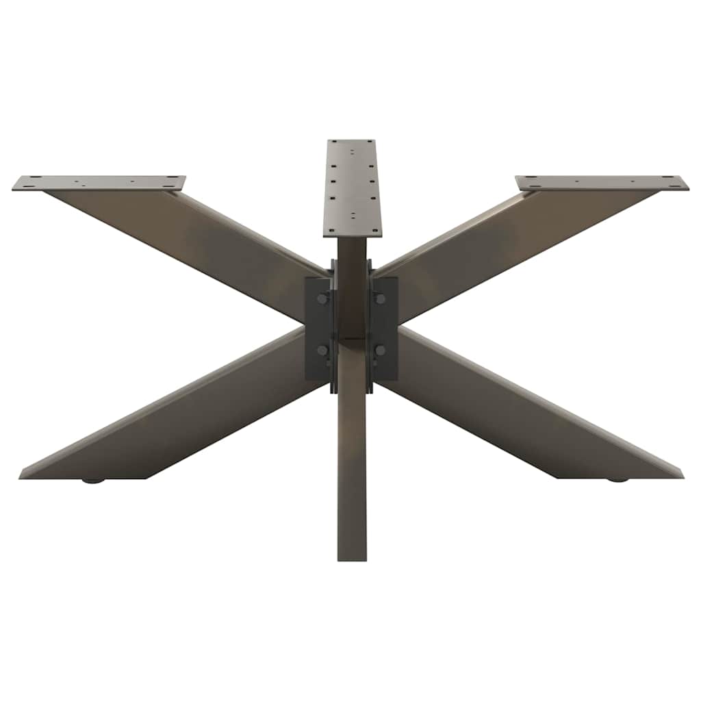 vidaXL Noga stolika kawowego Pająk Kształt Czarny 98x58x(42-43) cm Stal