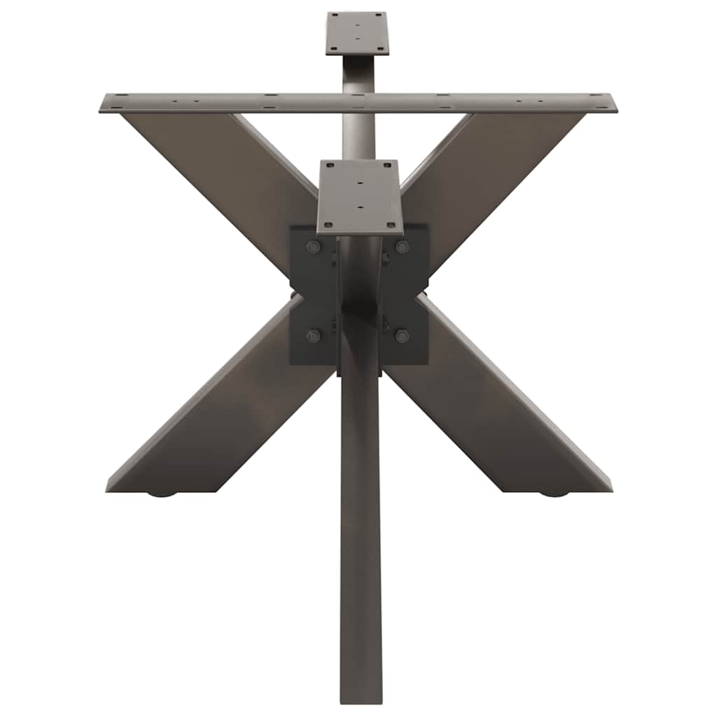 vidaXL Noga stolika kawowego Pająk Kształt Czarny 98x58x(42-43) cm Stal
