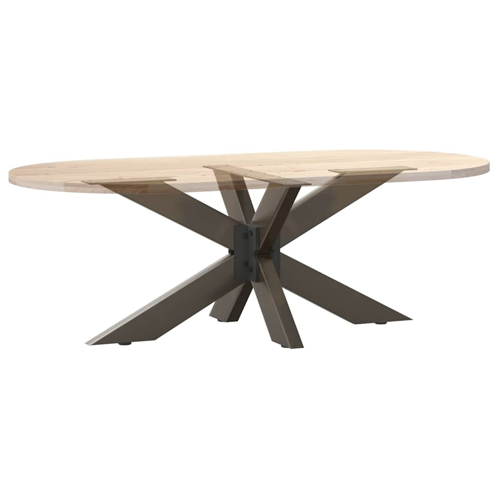 vidaXL Noga stolika kawowego Pająk Kształt Czarny 98x58x(42-43) cm Stal