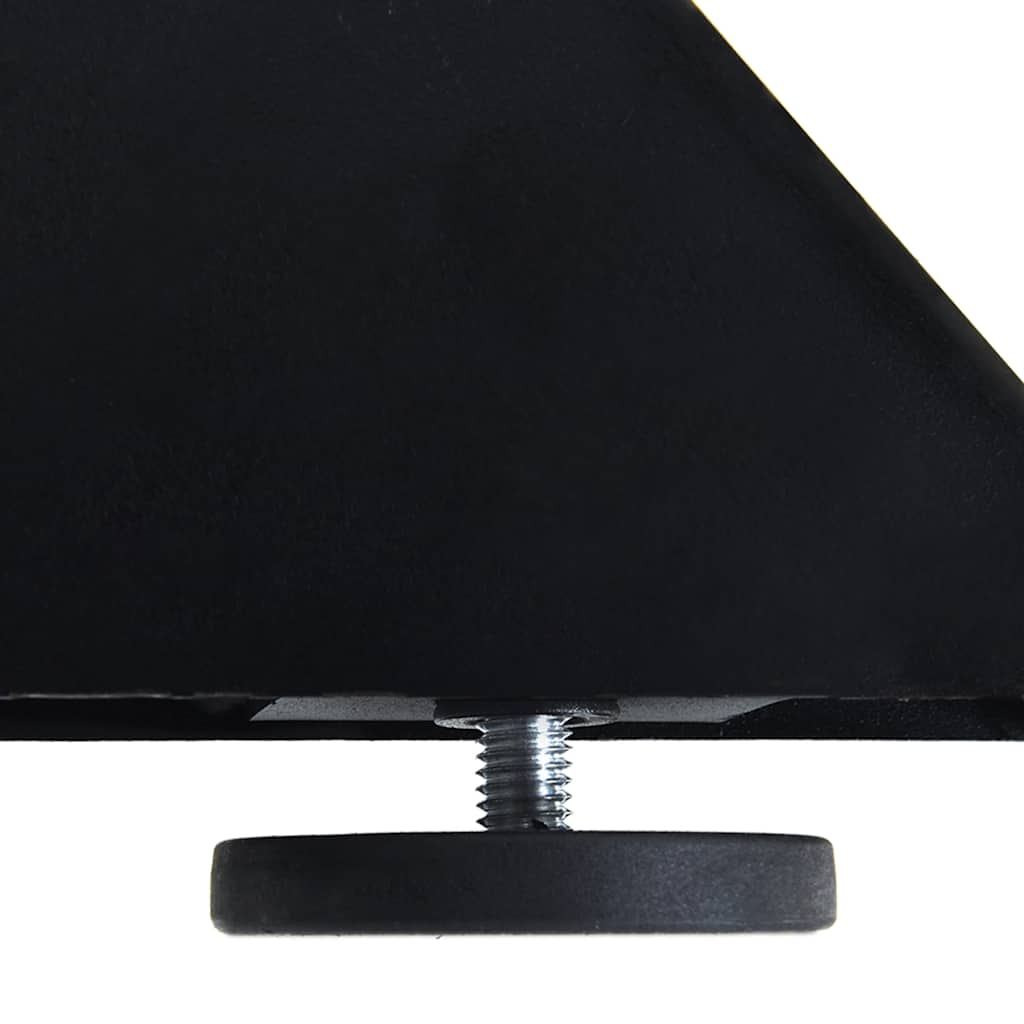 vidaXL Noga do stołu jadalnego Spider Shape Czarny 120x68x(72-73) cm Stal