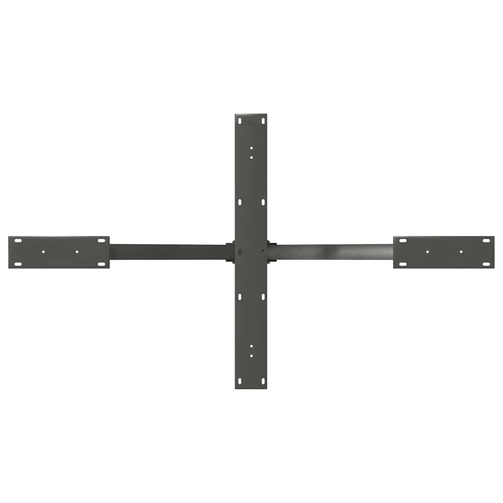 vidaXL Noga do stołu jadalnego Pająk kształt antracyt 120x68x(72-73) cm stal