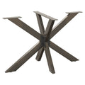 vidaXL Noga do stołu jadalnego Spider Shape Czarny 120x68x(72-73) cm Stal