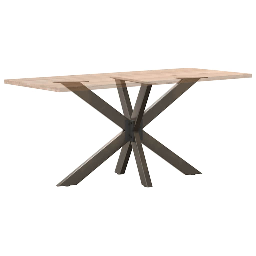 vidaXL Noga do stołu jadalnego Spider Shape Czarny 120x68x(72-73) cm Stal