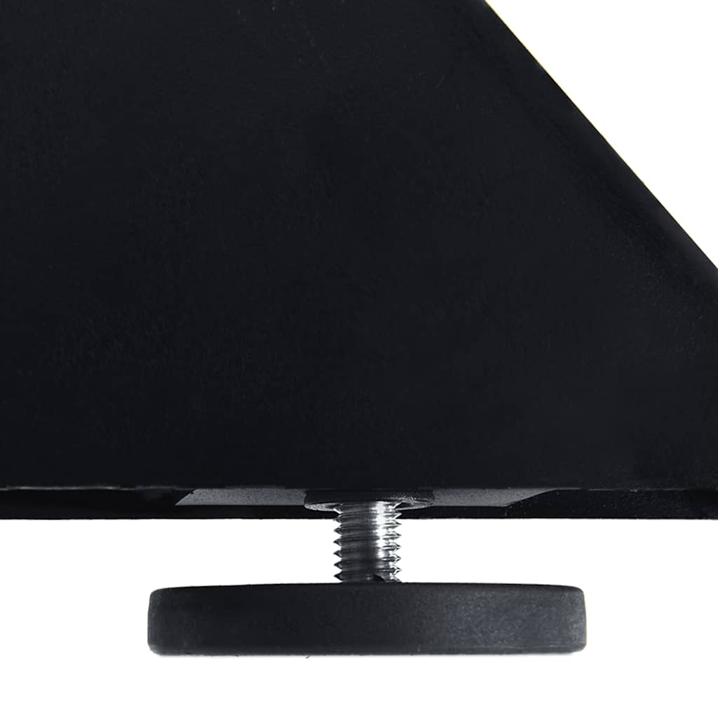 vidaXL Noga do stołu jadalnego Spider Shape Czarny 150x78x(72-73) cm Stal