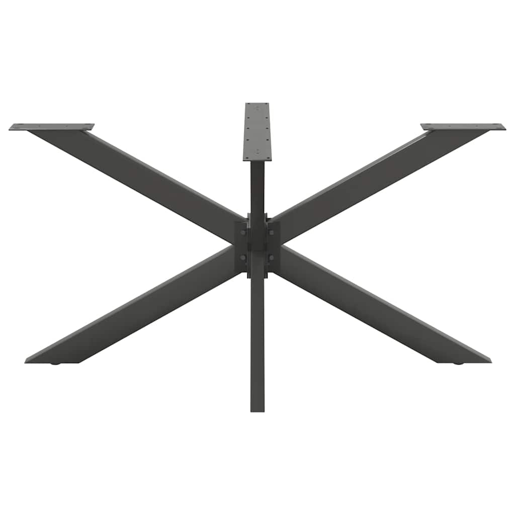 vidaXL Noga do stołu jadalnego Pająk kształt antracyt 150x78x(72-73) cm stal