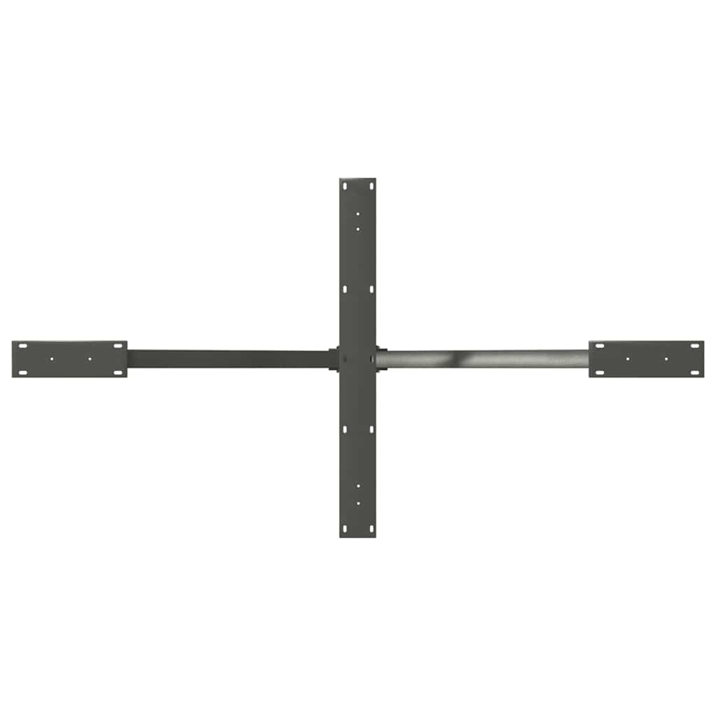 vidaXL Noga do stołu jadalnego Pająk kształt antracyt 150x78x(72-73) cm stal