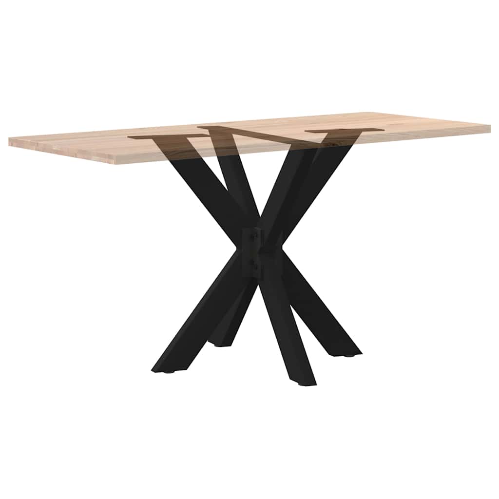 vidaXL Noga do stołu jadalnego Spider Shape Czarny 85x85x(72-73) cm Stal