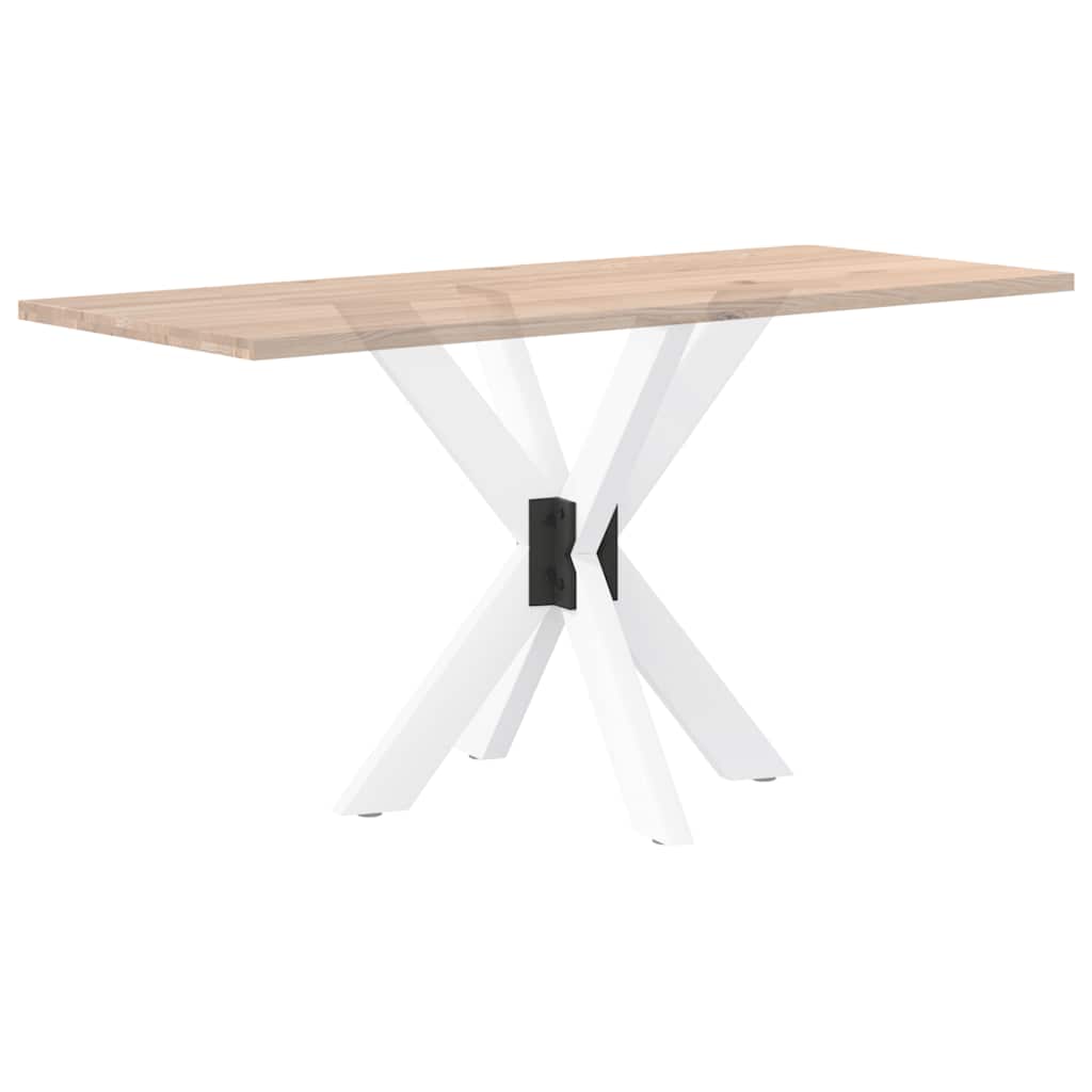 vidaXL Noga do stołu jadalnego w kształcie pająka, biała, 85x85x(72-73) cm, stalowa