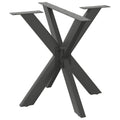 vidaXL Noga do stołu jadalnego Pająk Antracyt 85x85x(72-73) cm Stal