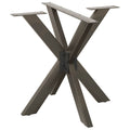 vidaXL Noga do stołu jadalnego Spider Shape Czarny 85x85x(72-73) cm Stal