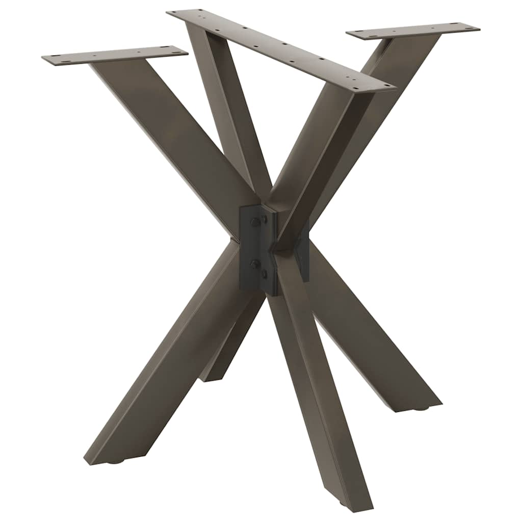 vidaXL Noga do stołu jadalnego Spider Shape Czarny 85x85x(72-73) cm Stal