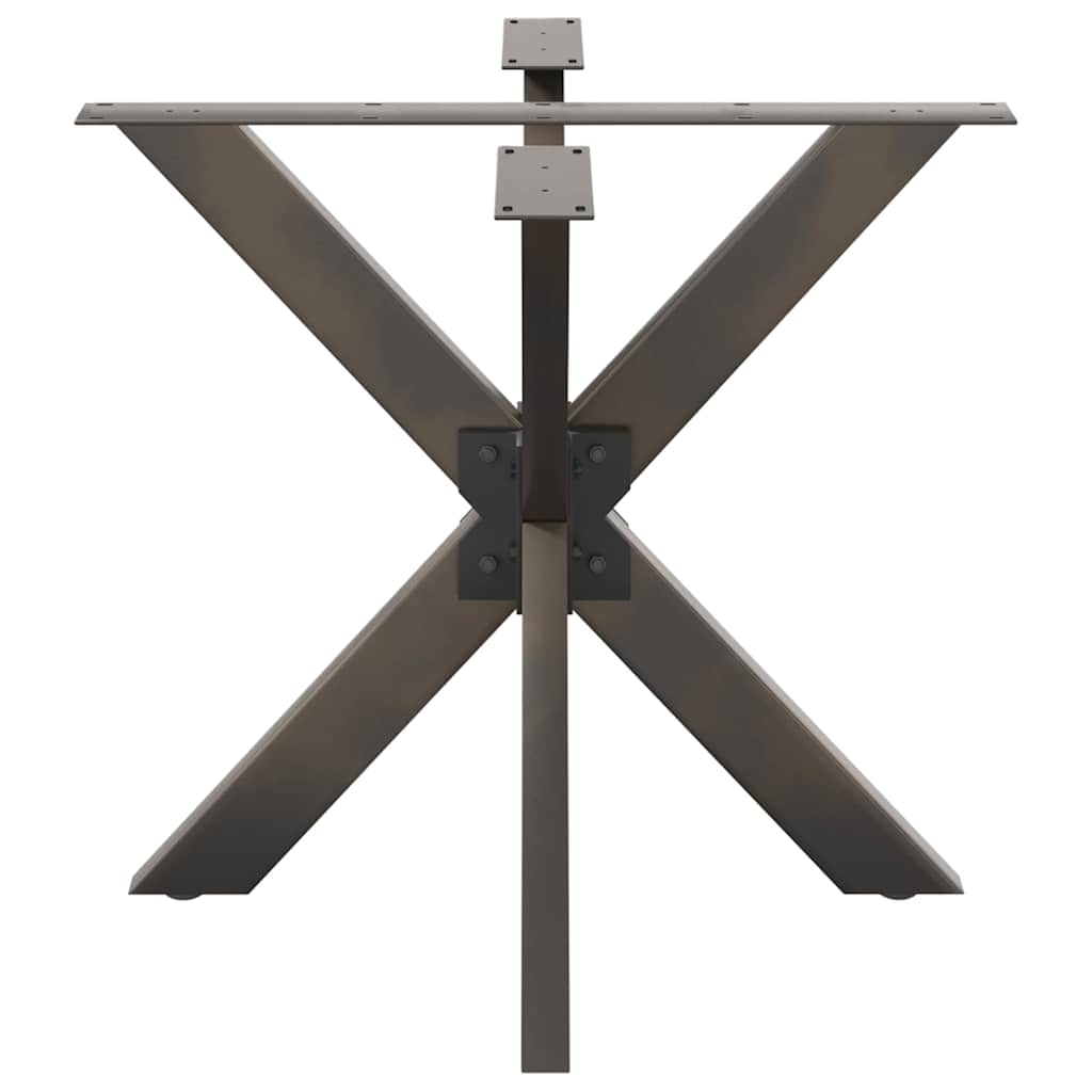 vidaXL Noga do stołu jadalnego Spider Shape Czarny 85x85x(72-73) cm Stal
