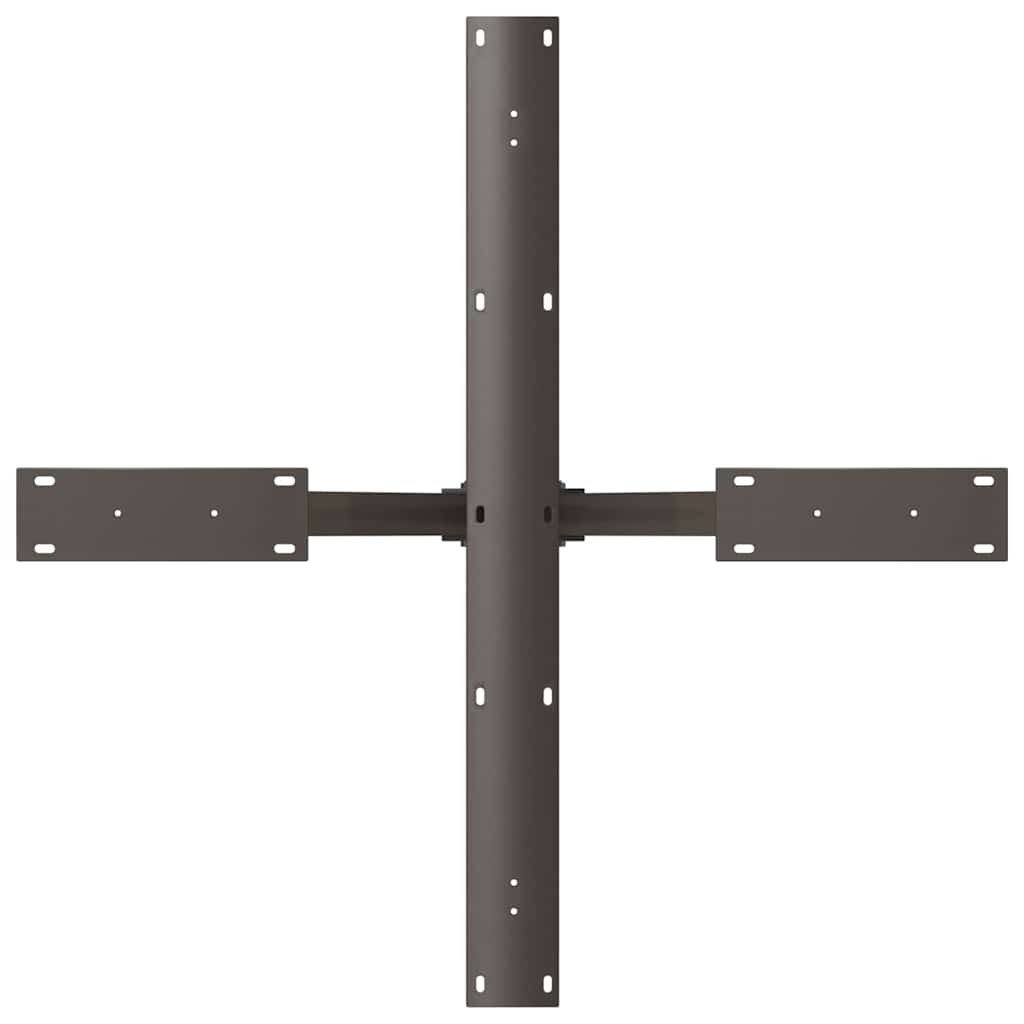 vidaXL Noga do stołu jadalnego Spider Shape Czarny 85x85x(72-73) cm Stal