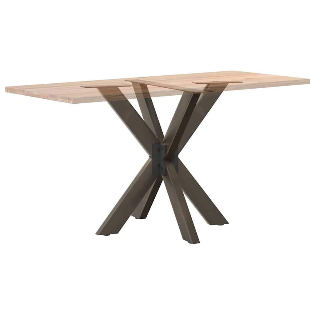 vidaXL Noga do stołu jadalnego Spider Shape Czarny 85x85x(72-73) cm Stal