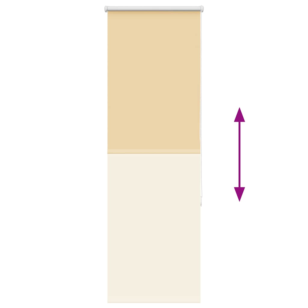 vidaXL Roleta zaciemniająca beżowa 60x130 cm Szerokość tkaniny 55,7 cm