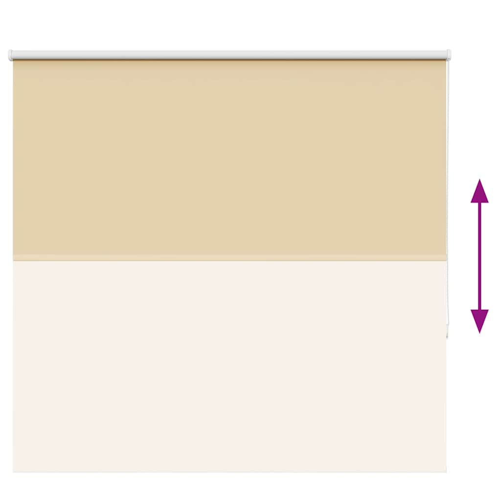 vidaXL Roleta zaciemniająca beżowa 165x130cm Szerokość tkaniny 161,6cm