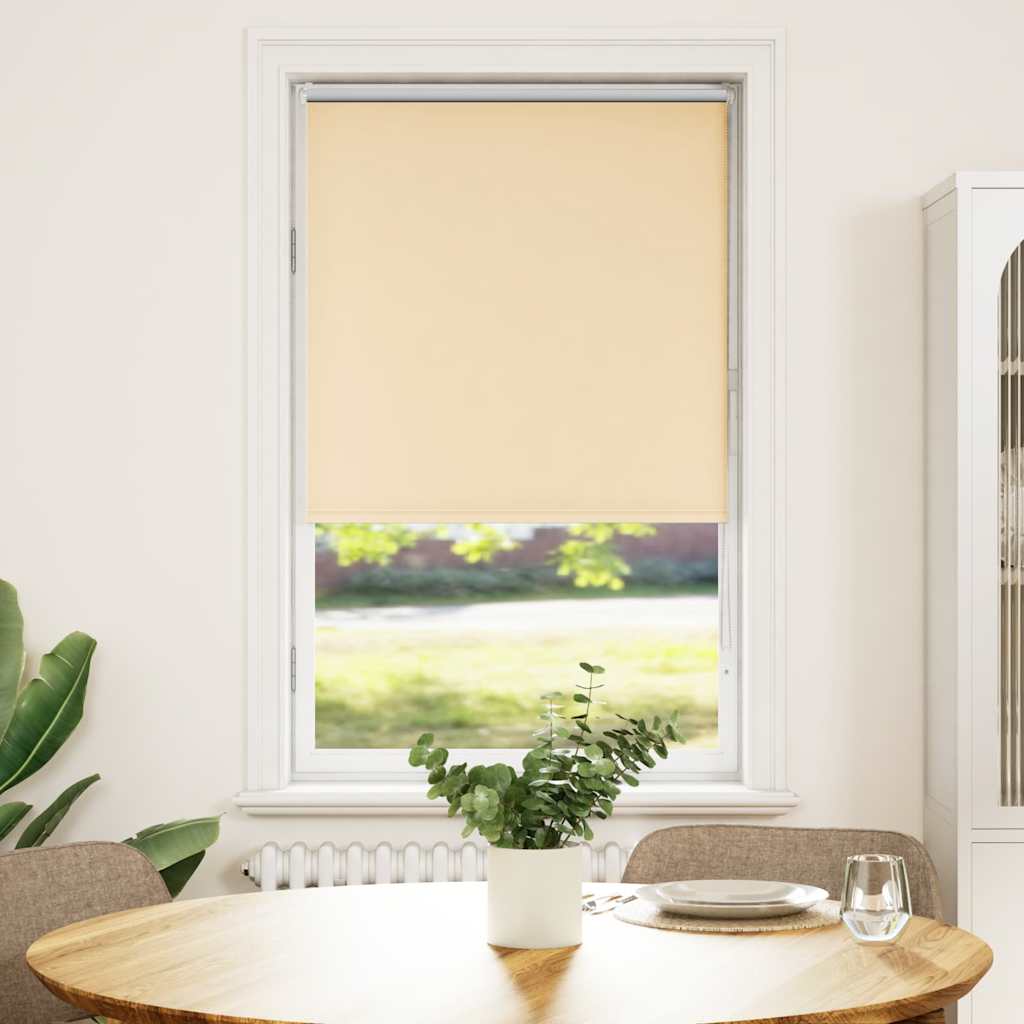 vidaXL Roleta zaciemniająca beżowa 65x150 cm Szerokość tkaniny 60,7 cm